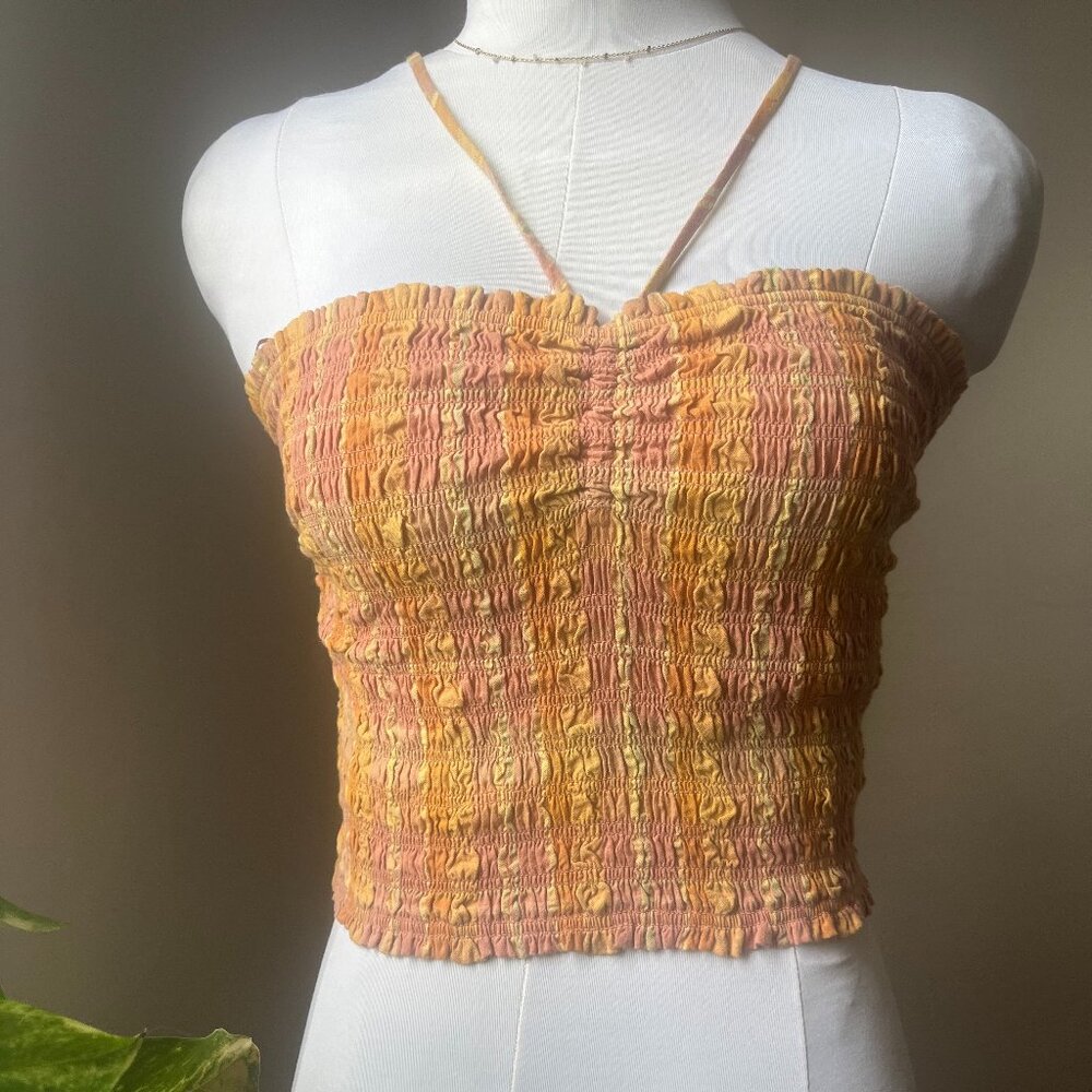 Madewell shirred croptop